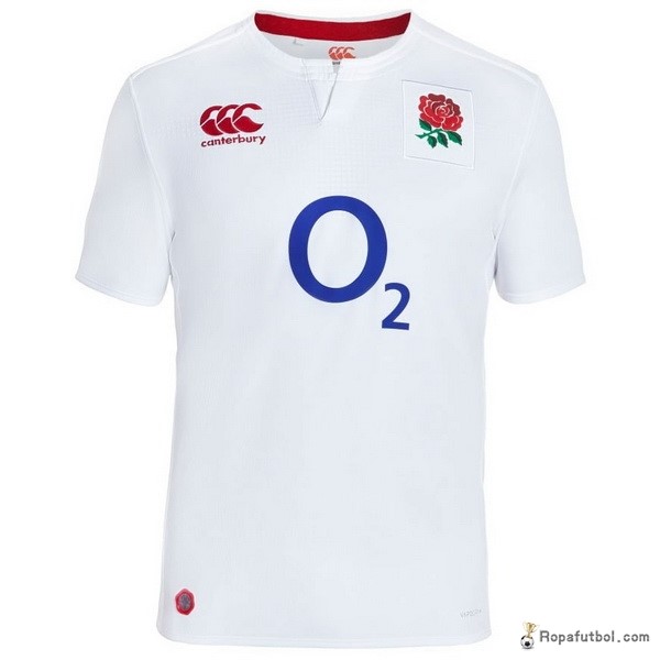 Camiseta Rugby Inglaterra Canterbury Replica Primera Ropa 2017 Blanco